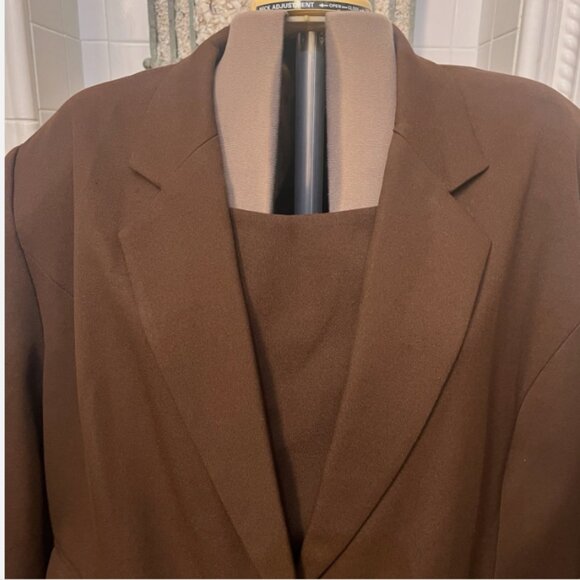 Beu Marc. Sz 30 (4X). Brown Long Sleeve Lined Jacket w Modesty Panel. AL - Picture 2 of 6